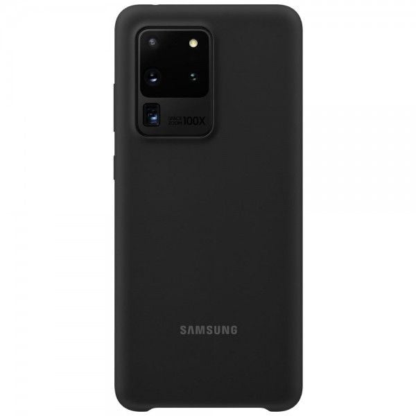 FUNDA SAMSUNG S20 ULTRA SILICONA NEGRA