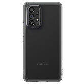 FUNDA SAMSUNG A53 TRANSPARENTE NEGRA SUAVE