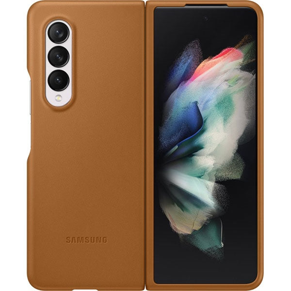 FUNDA DE CUERO SAMSUNG ZFOLD 3 CAMEL