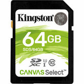 KINGSTON SD 64GB CANVAS SDXC 100R C10 UHS-I U1 V10