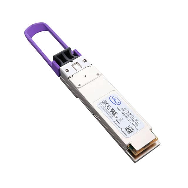 Intel Silicon Photonics - QSFP28 Transceiver Module - 100 Gigabit Ethernet - 1000Base-CWDM4 - up to 10 km - 1271 nm / 1291 nm / 1311 nm / 1331 nm (SPTSBP4CLCCO)