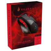 SUREFIRE GAMING MOUSE EAGLE CLAW 9-BOTOES RGB LED 3200DPI