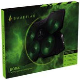 BASE GAMING SUREFIRE PARA PORTÁTIL HASTA 17 LEDS BORA GREEN 4xVENTILADORES