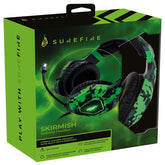 SUREFIRE GAMING HEADSET SKIRMISH RGB LED JACK 3.5 GREEN CAMO