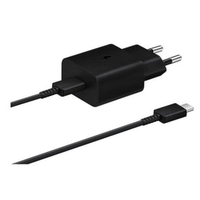 CARGADOR 15W TIPO C NEGRO CON CABLE