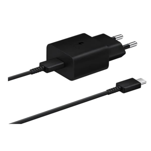 CARGADOR 15W TIPO C NEGRO CON CABLE