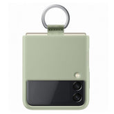 FUNDA DE SILICONA CON ANILLA Z FLIP3 OLIVA