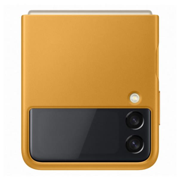 FUNDA DE CUERO Z FLIP 3 MOSTAZA