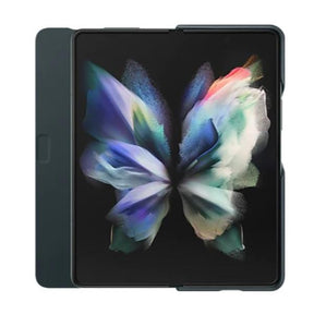 LEATHER FLIP COVER ZFOLD 3 VERDE