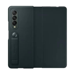 LEATHER FLIP COVER ZFOLD 3 VERDE