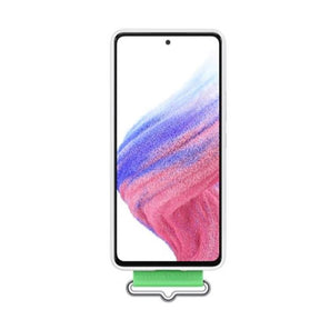 SILIC COVER W/STRAP A53 5G WHITE