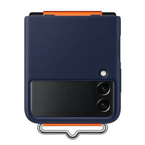 SILIC COVER W/STRAP Z FLIP3 NAVY