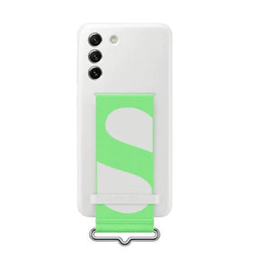SILIC COVER W/STRAP S21 FE WHITE
