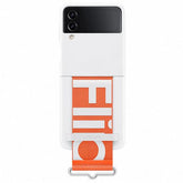 SILIC COVR W/STRAP Z FLIP 4 WHITE