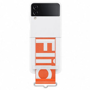 SILIC COVR W/STRAP Z FLIP 4 WHITE