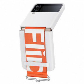 SILIC COVR W/STRAP Z FLIP 4 WHITE
