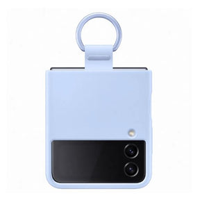 FUNDA DE SILICONA C/ANILLO Z FLIP 4 AZUL