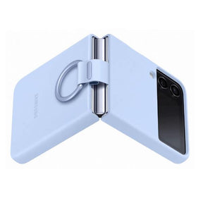 FUNDA DE SILICONA C/ANILLO Z FLIP 4 AZUL
