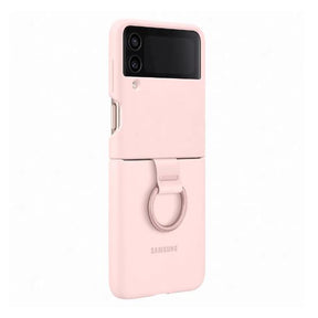 FUNDA DE SILICONA C/ANILLO Z FLIP 4 ROSA