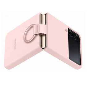 FUNDA DE SILICONA C/ANILLO Z FLIP 4 ROSA
