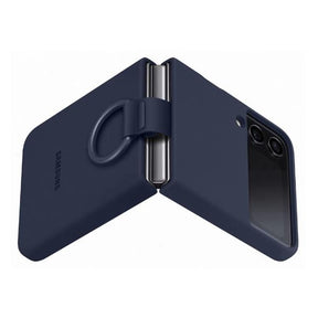 FUNDA DE SILICONA C/ANILLO Z FLIP 4 NAVY