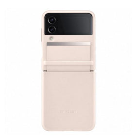 FLAP LEATHER COVR Z FLIP 4 PEACH