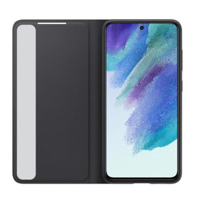 CARCASA SAMSUNG S21 FE SMART CLEAR VIEW (EW) GRIS OSCURO
