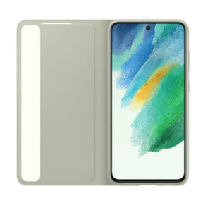SAMSUNG S21 FE SMART CLEAR VIEW COVER (EW) OLIVE GREEN