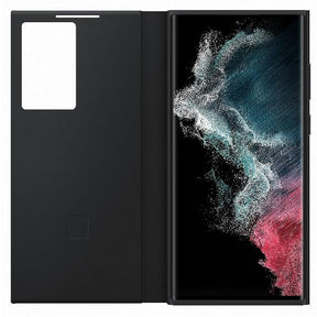 FUNDA CLEAR VIEW S22ULTRA NEGRA