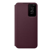 CLEAR VIEW COVER S22 BURGUNDY