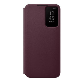 CLEAR VIEW COVER S22 BURGUNDY