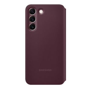 CLEAR VIEW COVER S22 BURGUNDY