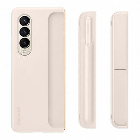 SAMSUNG CAPA Z FOLD4 C/ SUPORTE PEN BEJE