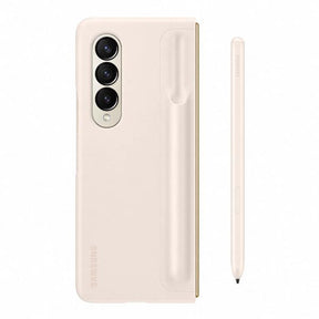 SAMSUNG CAPA Z FOLD4 C/ SUPORTE PEN BEJE