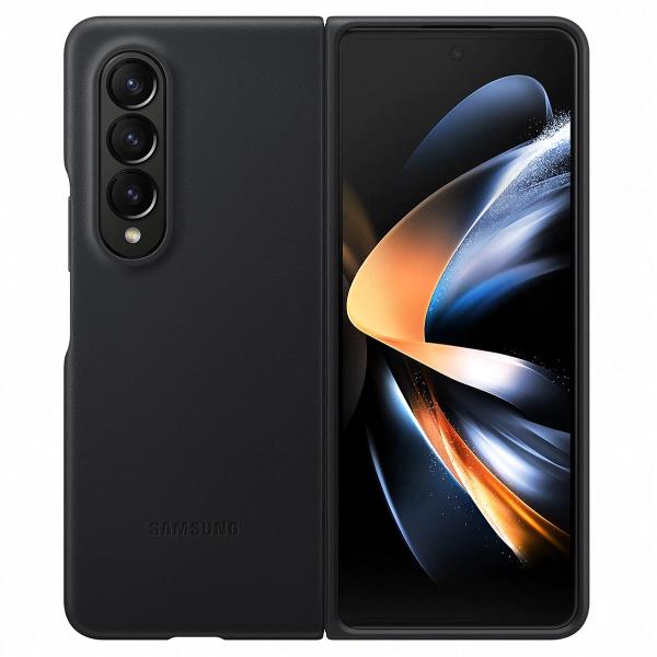 FUNDA DE CUERO Z FOLD 4 NEGRO