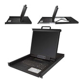 RACK CONSOLE KVM 16XVGA LCD 19