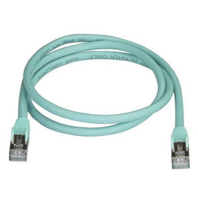 CABLE 1M STP CAT6A AQUAMARINE