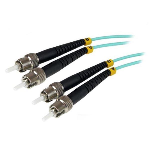 CABLE 1M FIBER 50/125 ST AQUA