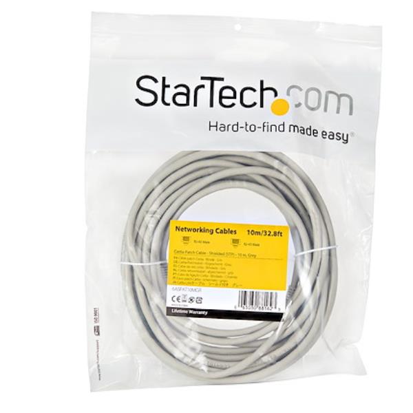 CABLE 10M DE RED CAT6A GRIS