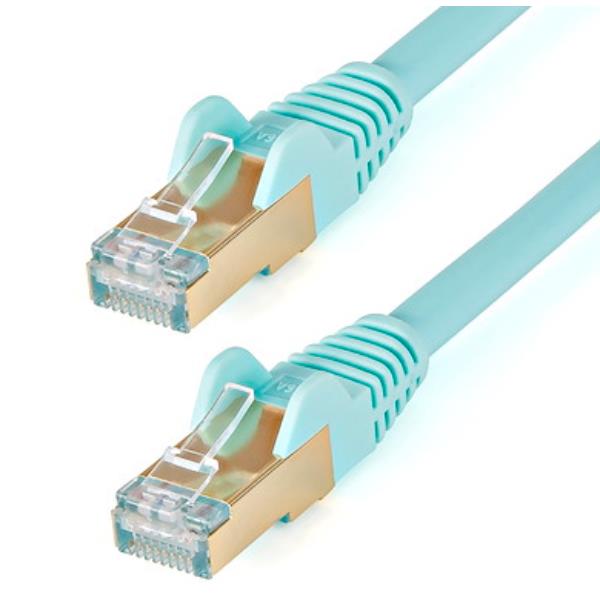 CABLE 7 5M RED RJ45 CAT6A AQUA