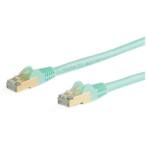 CABLE 5M DE RED CAT6A AQUA STP