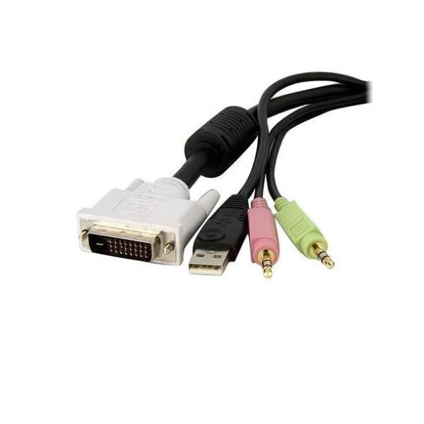 INTERRUPTOR KVM DVI CABLE USB 3M
