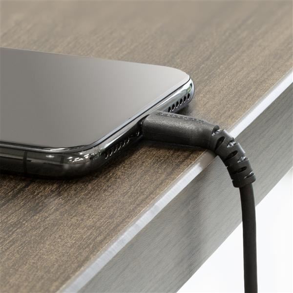 CABLE 2M LIGHTNING MFI BLACK