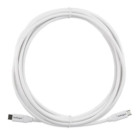 CABLE 4M USB-C PD 5A WHITE
