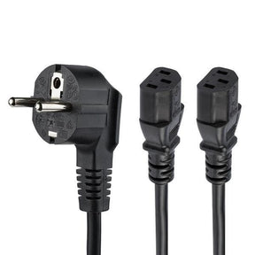 CABLE 2M SCHUKO CEE7 TO 2XC13