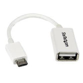 CABLE USB OTG WHITE 12CM