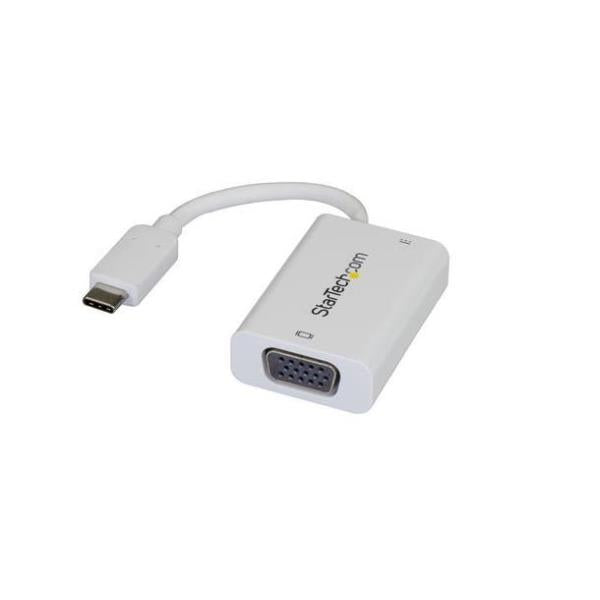 USB-C TO VGA CON PD WHITE