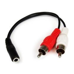 CABLE 15CM MINI JACK HA RCA M