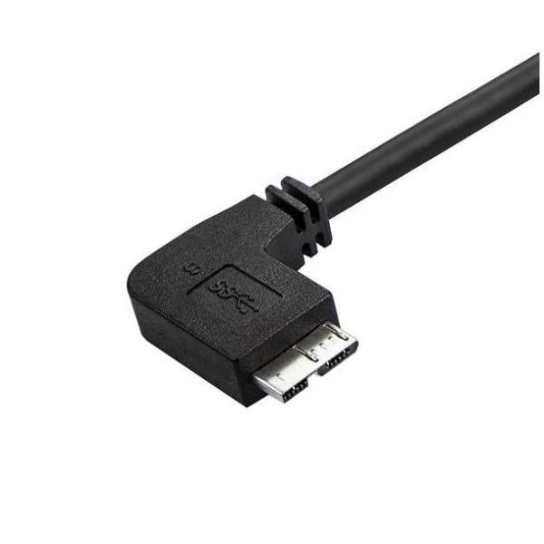 CABLE 1M MICRO USB 3.0 ACODADO