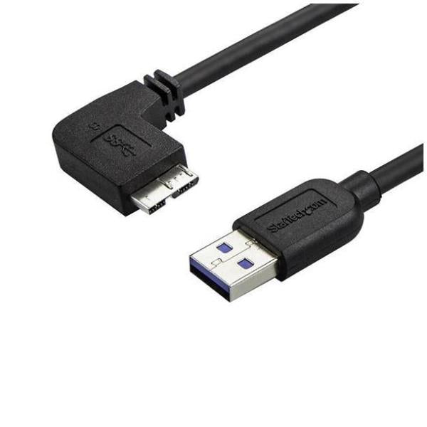 CABLE 1M MICRO USB 3.0 ACODADO